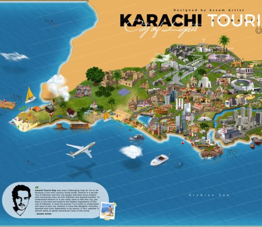 tourist attraction map of pakistan