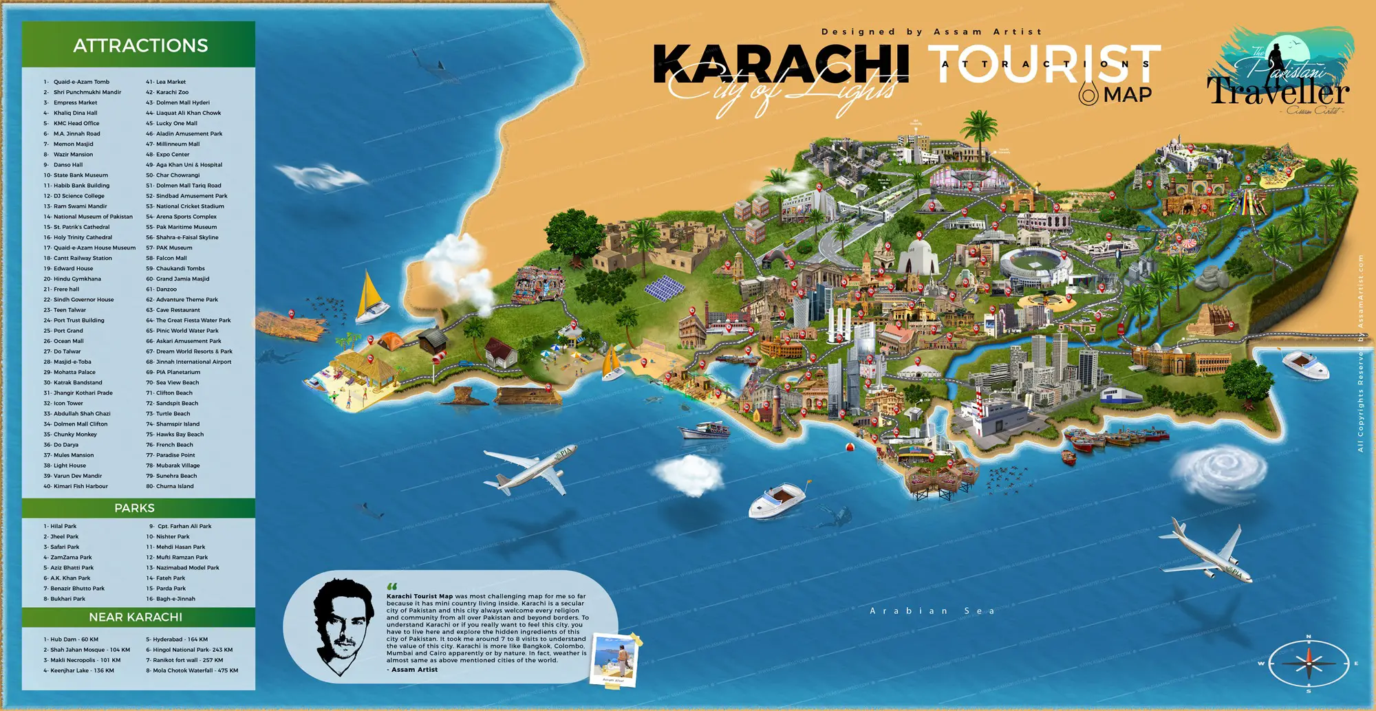 tourist attraction map of pakistan
