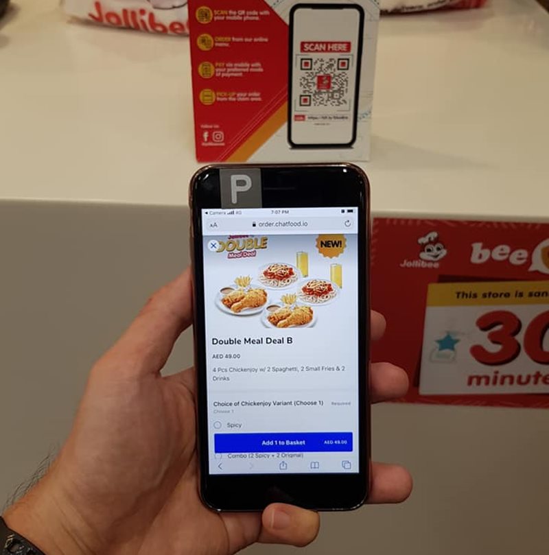 jollibee uae qr code scan