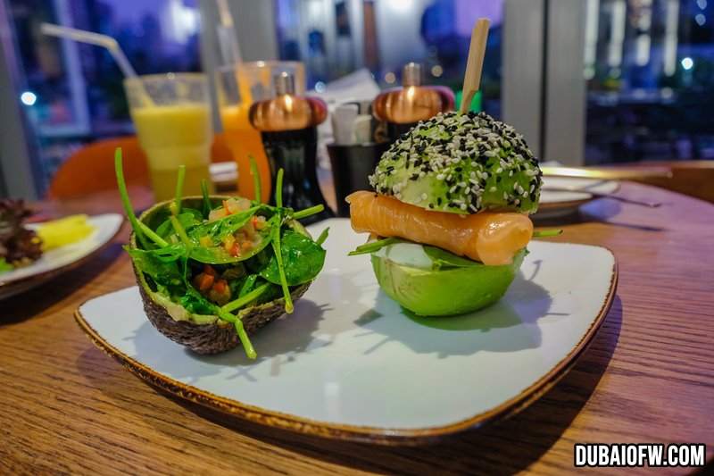 Avocado Salmon Burger - Q6 Bistro