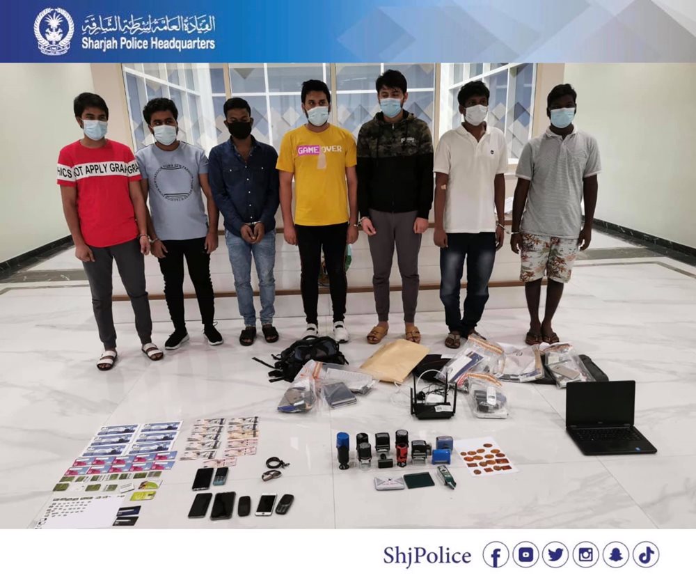 sharjah police arrest fraud gang phone scam