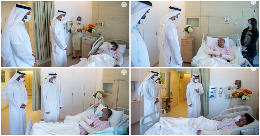 [LOOK] Sheikh Khaled bin Mohamed Visits Injured Residents in Abu Dhabi Gas Explosion