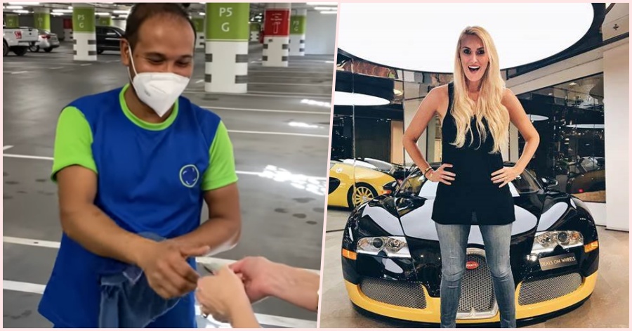 [WATCH] Supercar Blondie Drops A Big Surprise to Dubai Car Cleaner