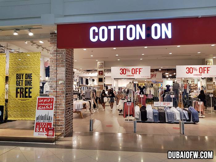 Cotton On dubai sale