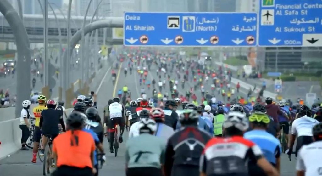 sheikh zayed road cycling