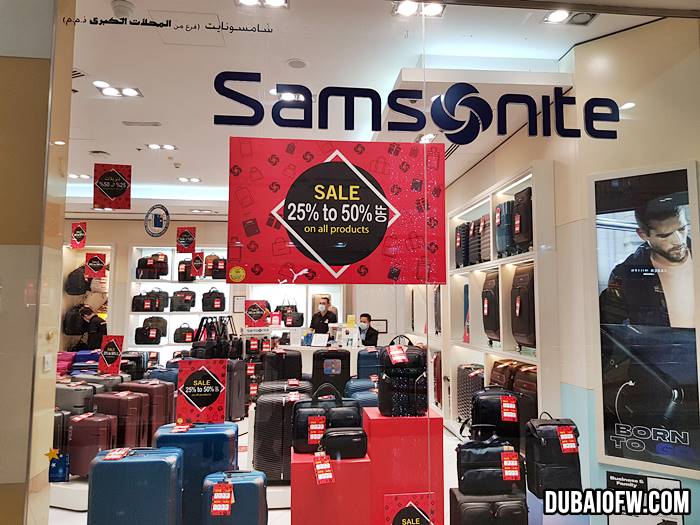 samsonite outlet dubai