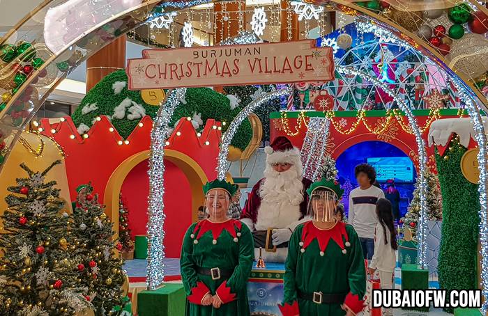 Christmas village at burjuman