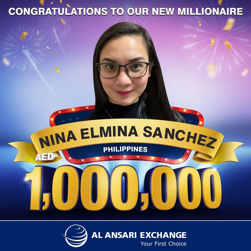 al ansari exchange million winner filipina