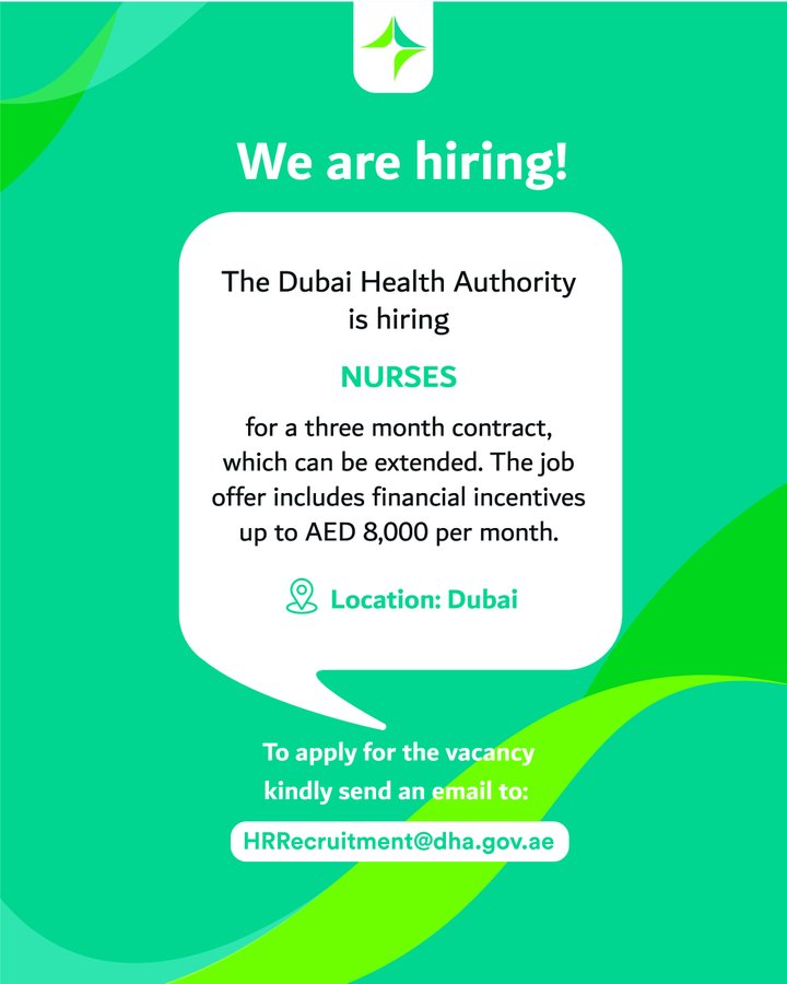 dha hiring nurses