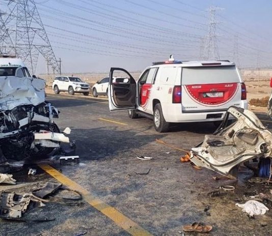 car accident in dubai hassah road