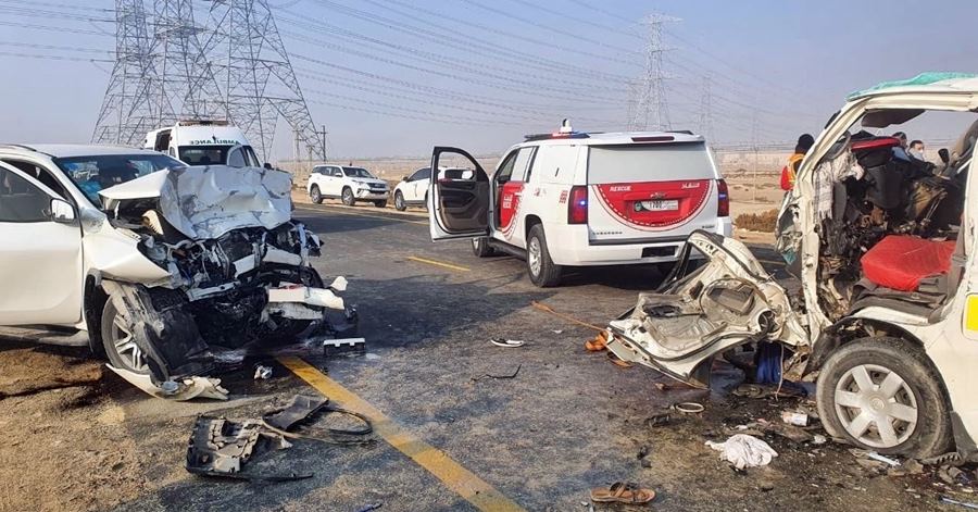 car accident in dubai hassah road