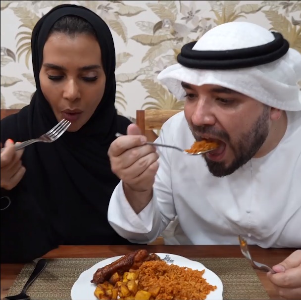 Khalid and Salama Try Nigerian Food in Dubai