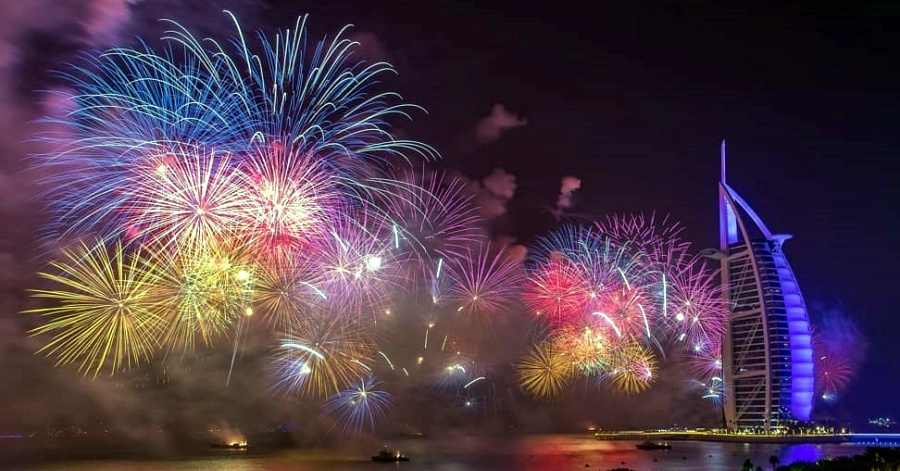 Burj Al Arab New Year Fireworks Livestream Video Online