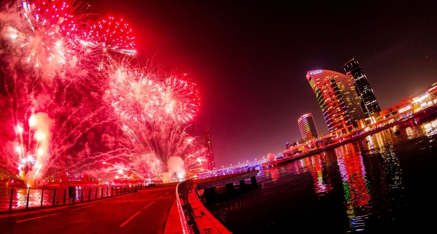 Dubai Festival City Mall New Year Fireworks Livestream Video Online