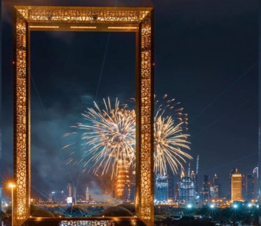 Dubai Frame New Year Fireworks Livestream Video Online