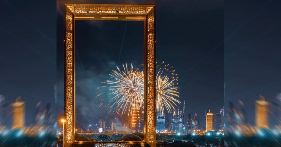 Dubai Frame New Year Fireworks Livestream Video Online