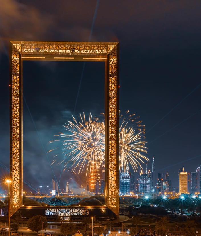 Dubai Frame New Year Fireworks Livestream Video Online