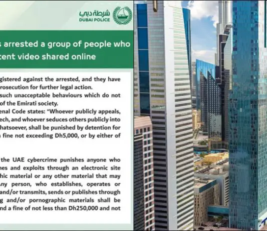 Dubai Police Arrests Group of People Involved in Indecent Video Circulating Online