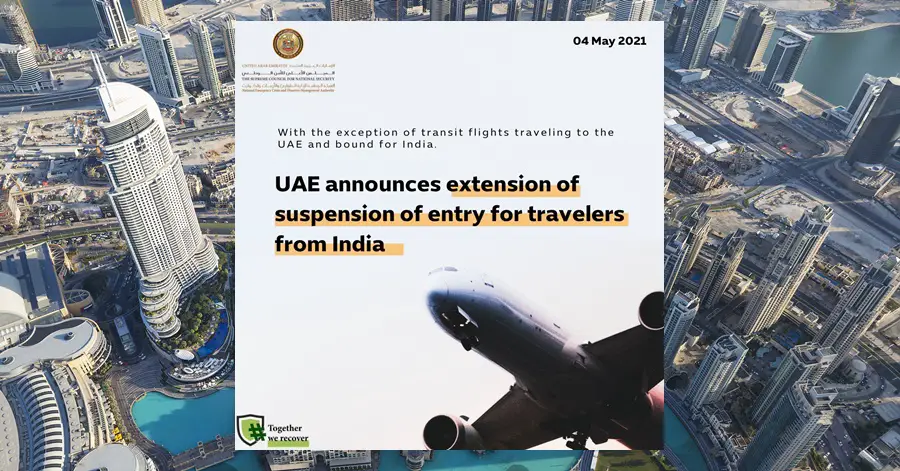 UAE Suspends All Travel to India Until Further Notice