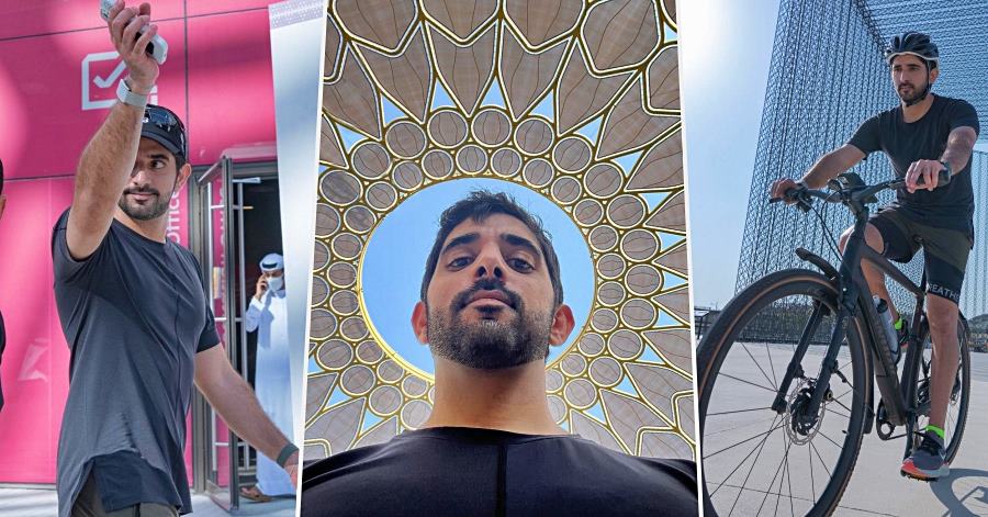 prince hamdan cycling at expo 2020 dubai