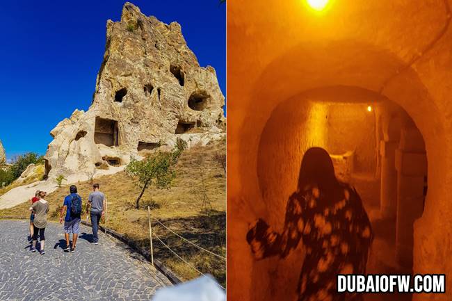 exploring the churches at Goreme Open Air Museum