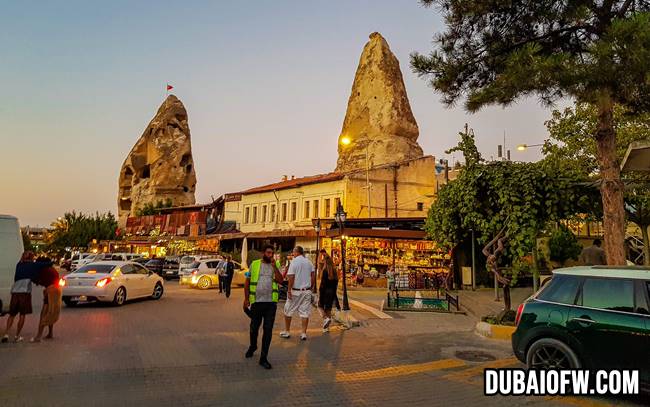 Goreme town center - a walking town