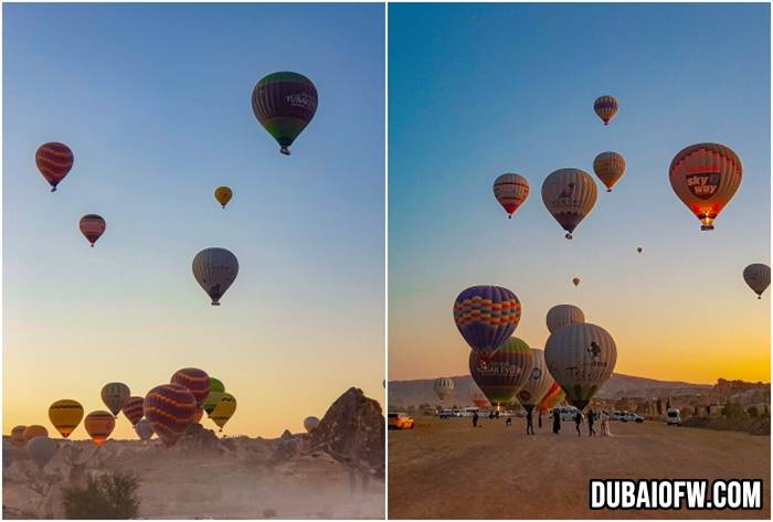 hot air balloon in Cappadocia is a must-experience