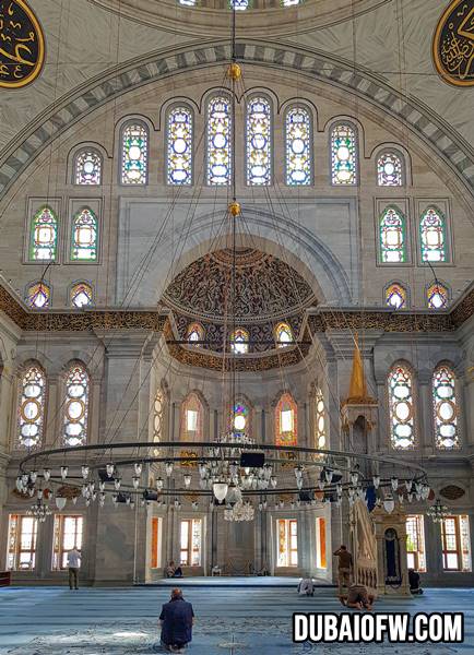 inside one of the smaller mosques - Turkey has plenty of mosques all around