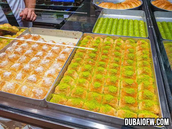 baklava! You should try the baklava in Turkey - they're the best 