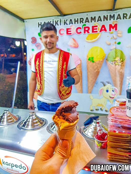 turkish ice cream in cappadocia