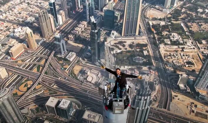 Will Smith Climbs Stairs and Ladder to the Top of Burj Khalifa | Dubai OFW