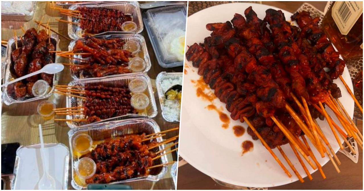 Inihaw King of Dubai Sells Isaw Pinoy Street Foods