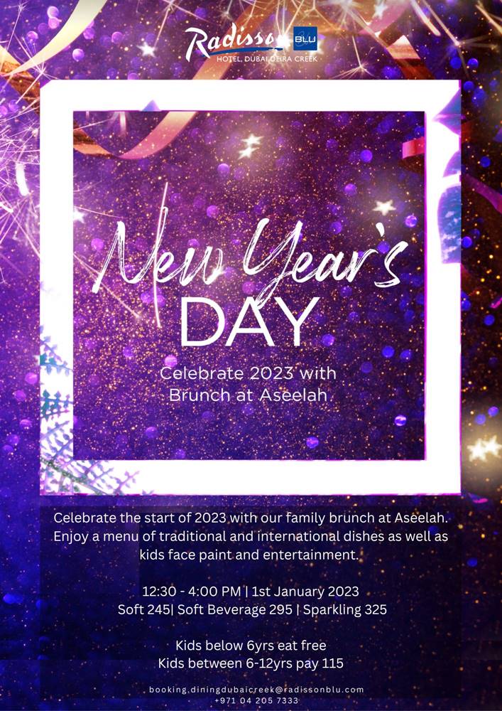 Radisson Blu Deira Creek New Year's Day