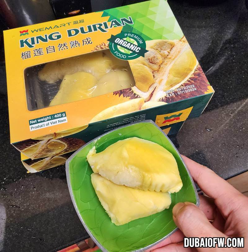 frozen durian fruit dubai wemart