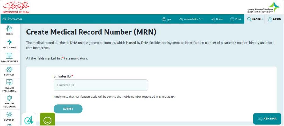 How to Get MRN Number in Dubai Online