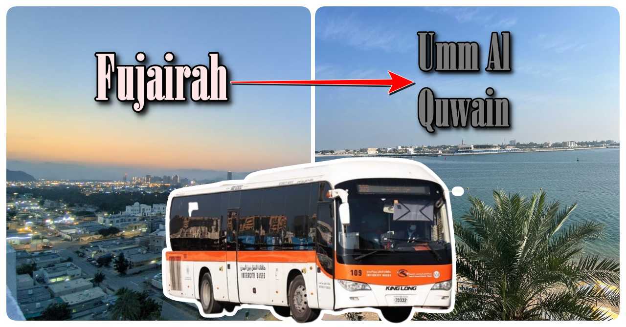 Fujairah to Umm Al Quwain bus timings