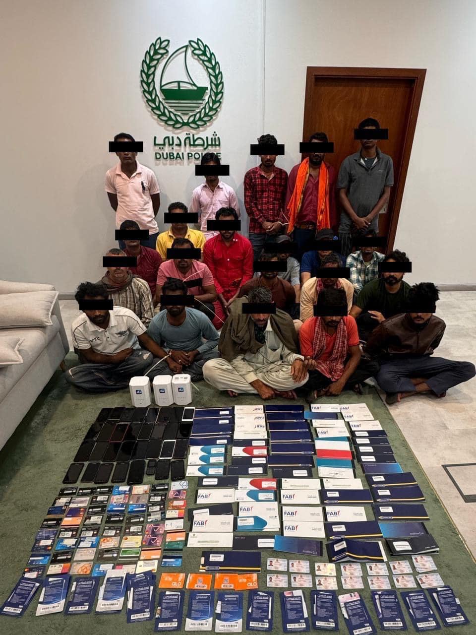 dubai police arrest bank phone fraud