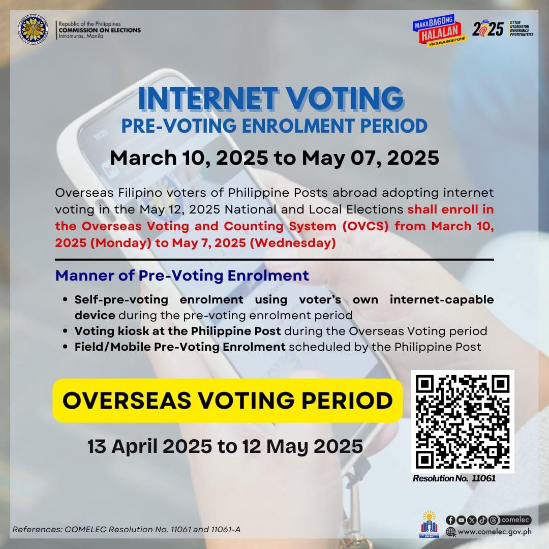 reminder to pre-enroll in internet voting for 2025 elections