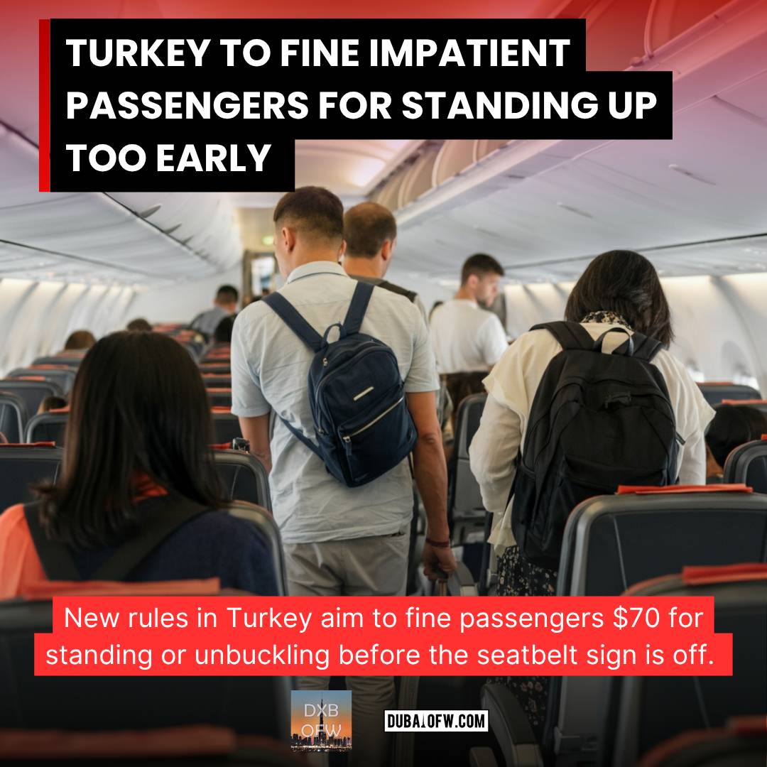 turkey fine airline passengers unbuckle seatbelts too early