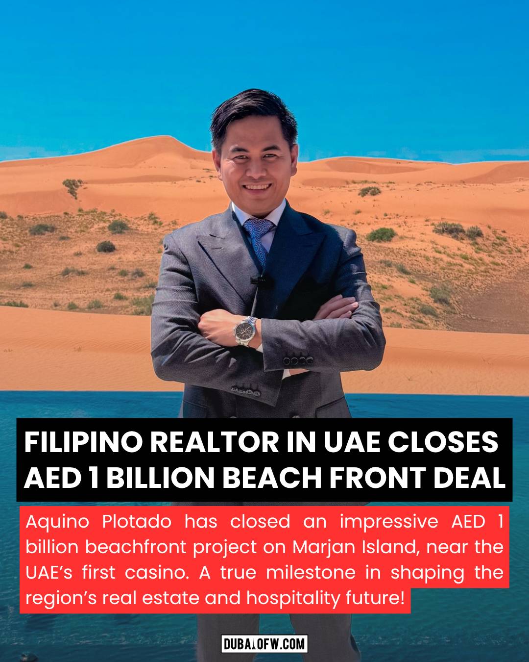 Filipino Real Estate Professional Closes AED 1 Billion Beachfront Deal in UAE