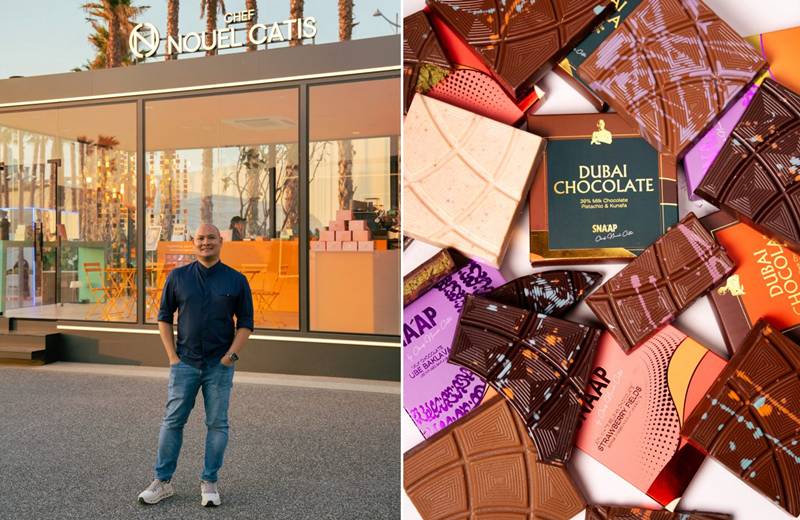 chef nouel catis and his brand SNAAP chocolate bar