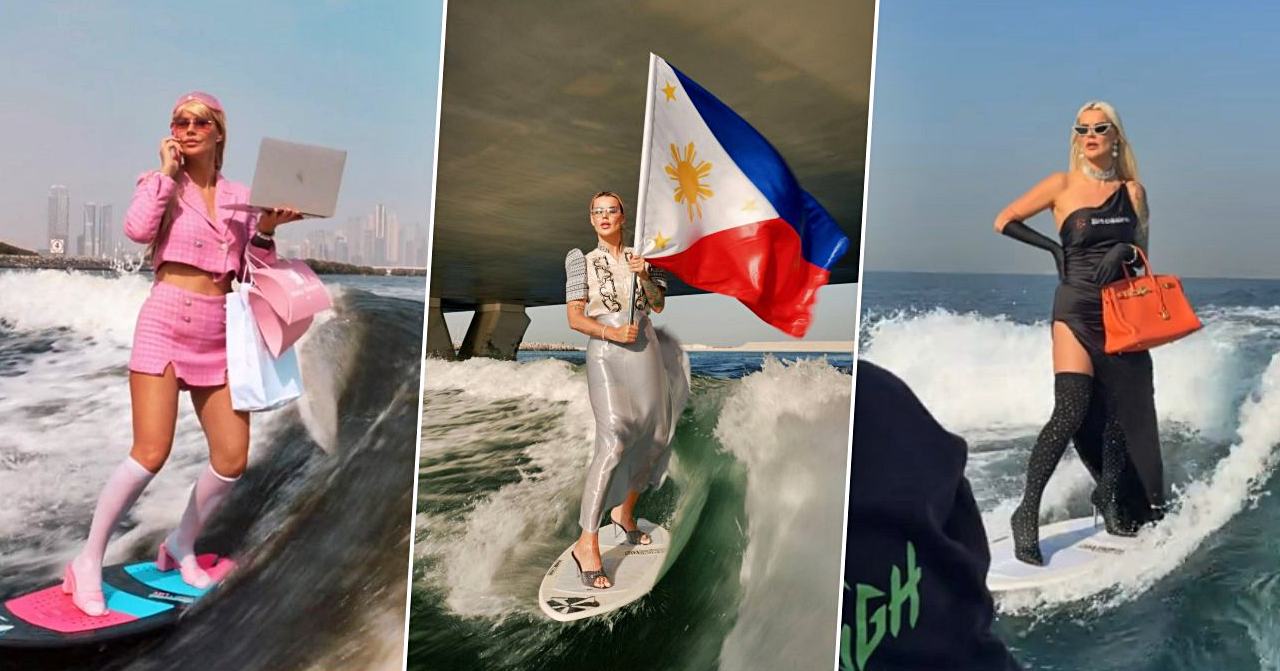 dubai barbie surfer influencer viral