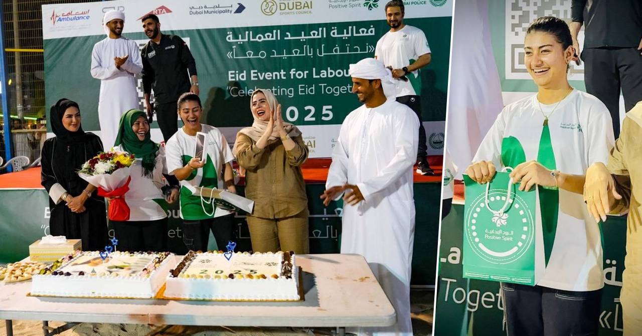 dubai police surprises filipina with iphone gift eid
