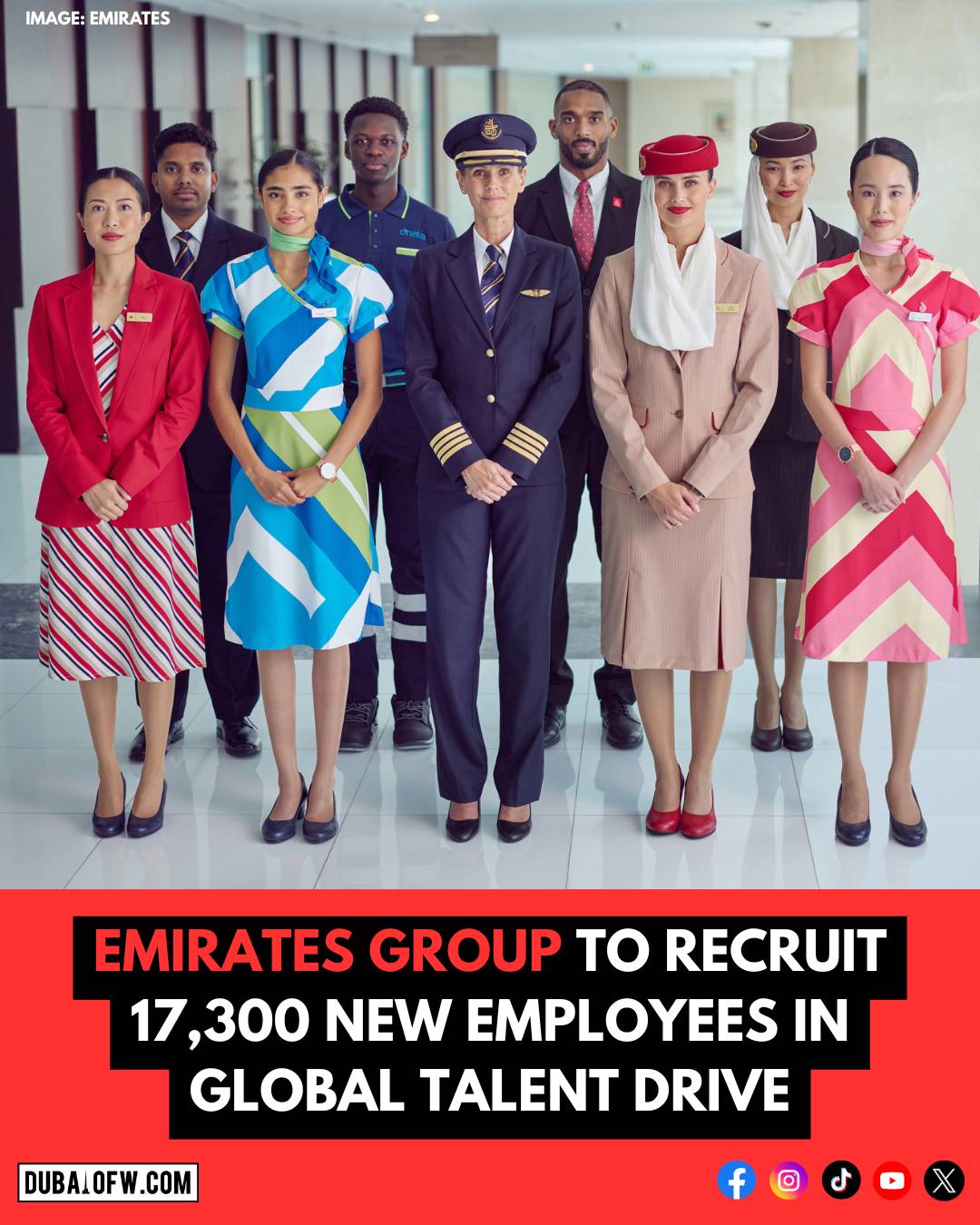 Emirates Group to Recruit 17,300 New Employees in Major Global Drive