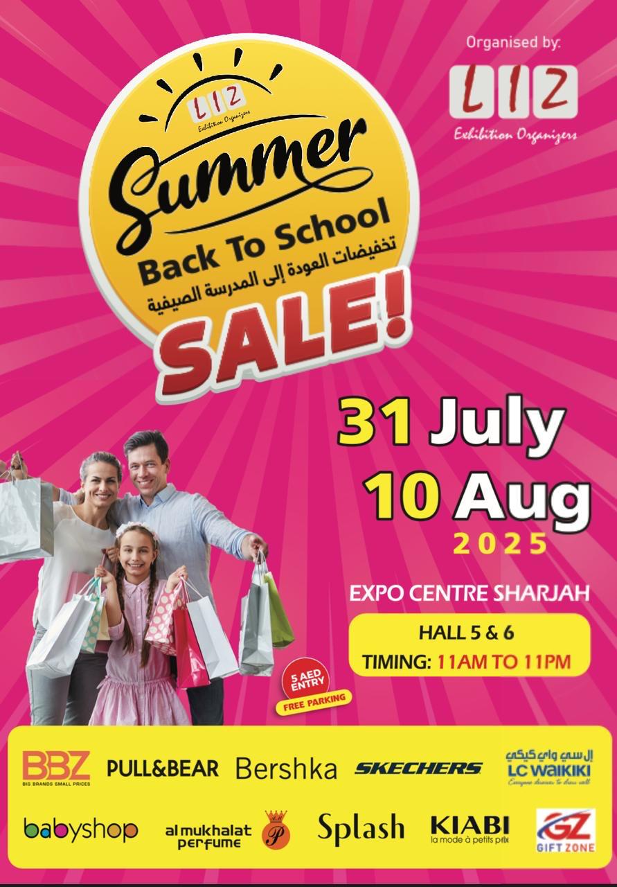 Liz Back to School and Summer Sale at Expo Centre Sharjah