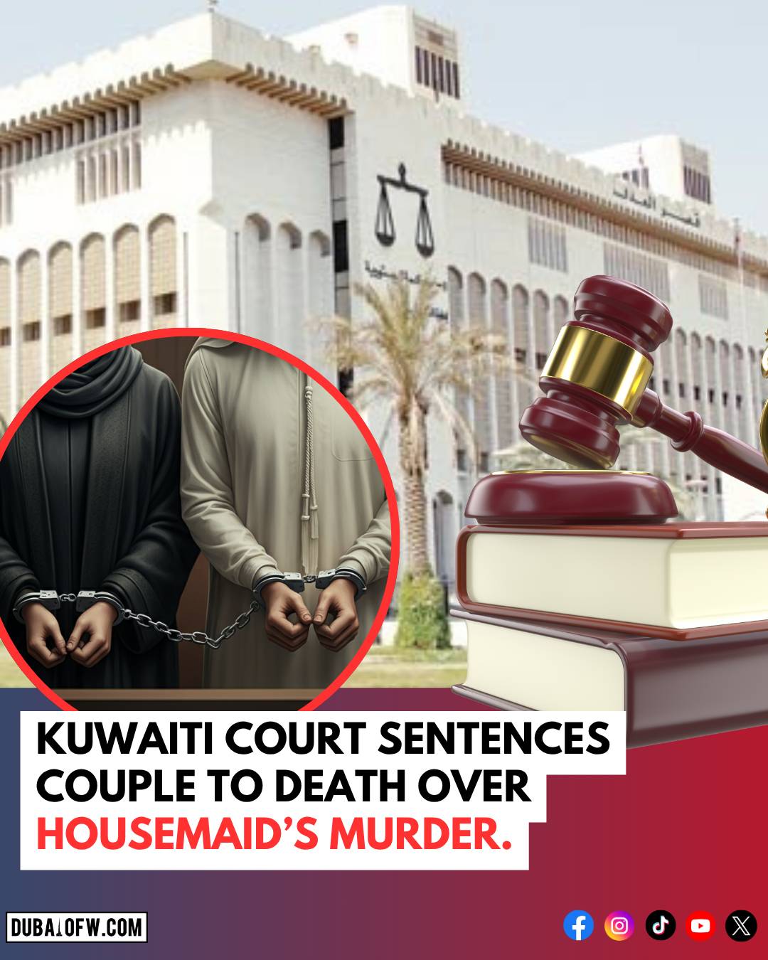 kuwaiti couple sentenced to death for domestic worker housemaid murder