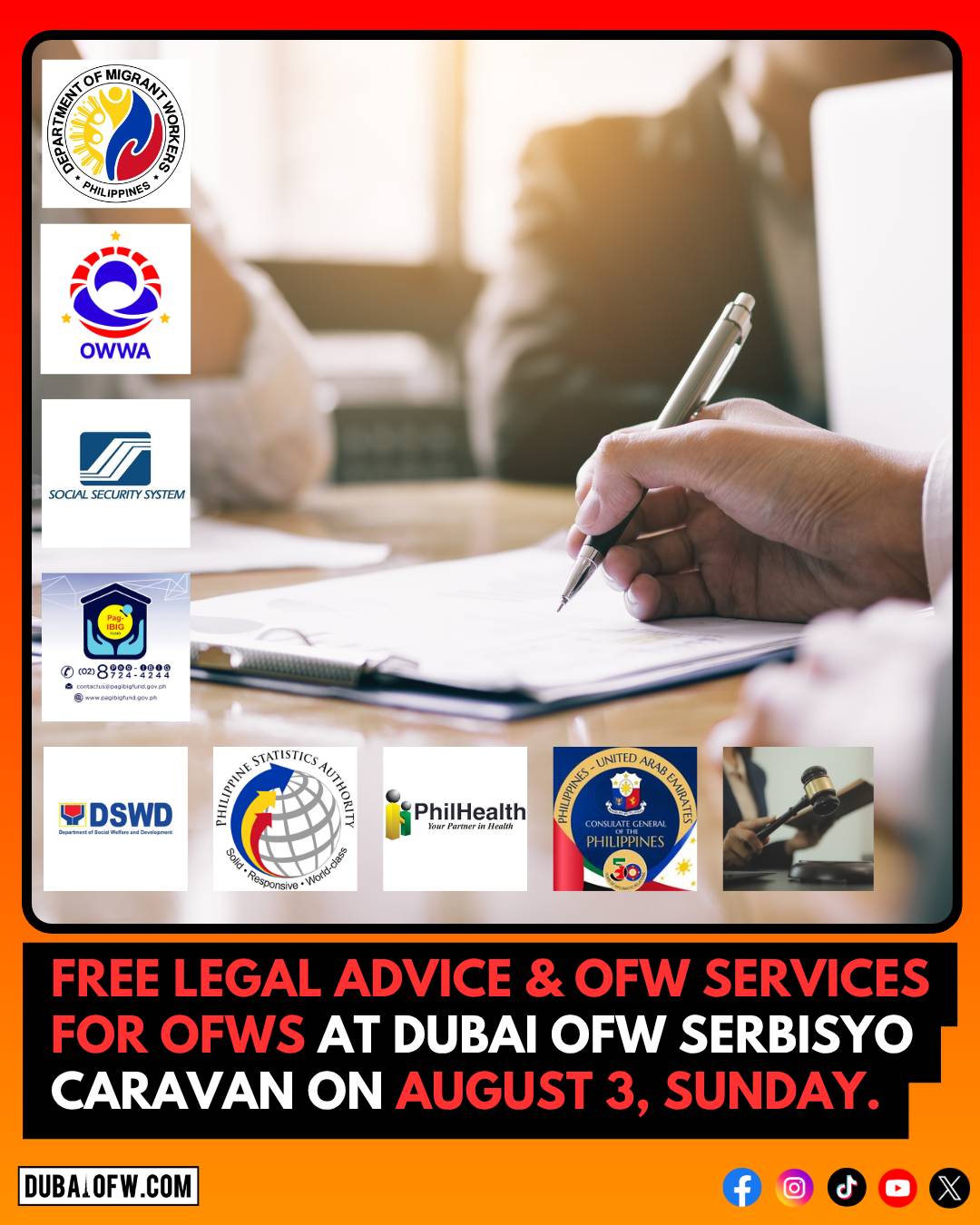 ofw services ofw caravan in dubai world trade centre
