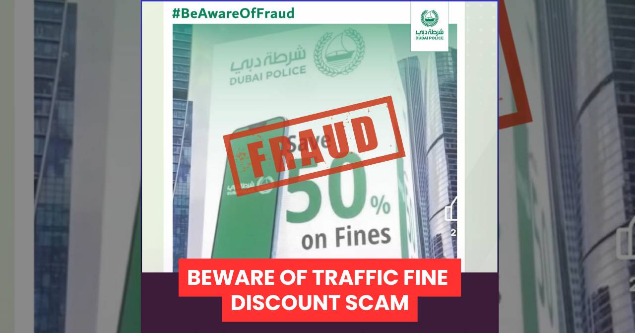 dubai police beware of car traffic fine discount scam