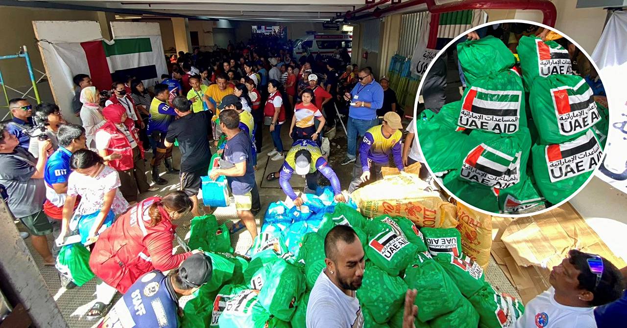 thank you uae for sending aid to cebu typhoon tino
