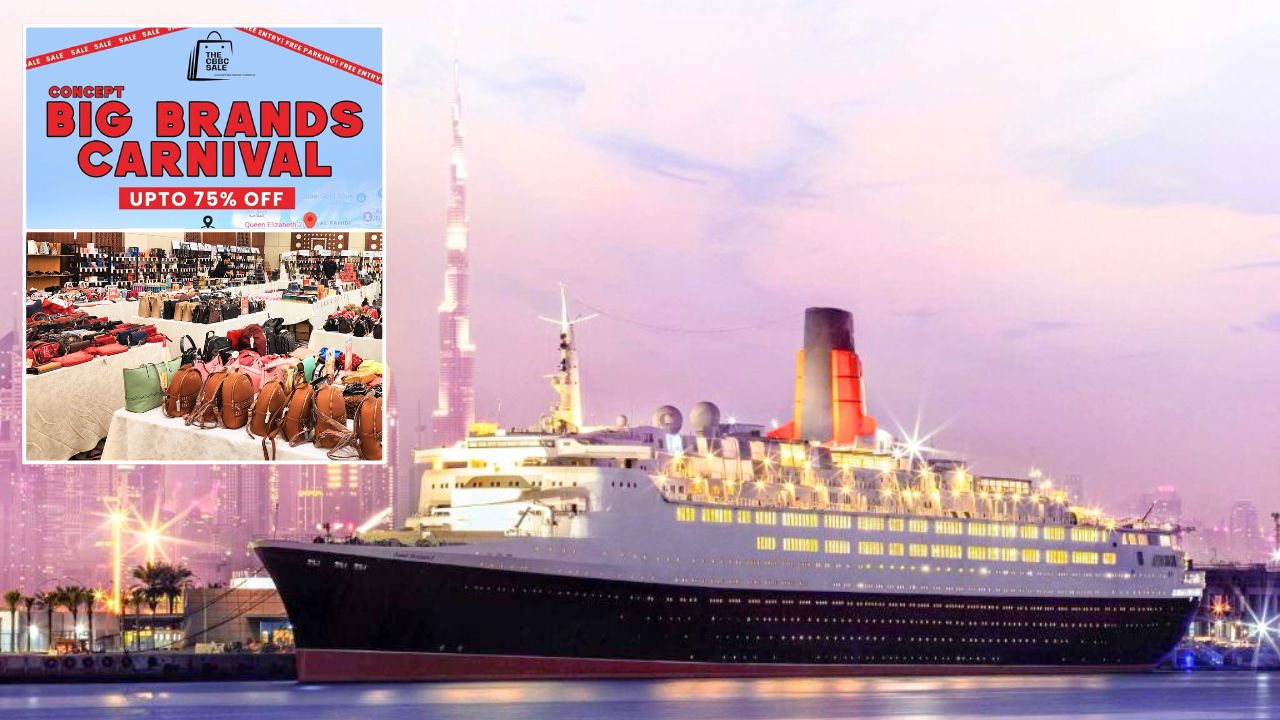 big brands carnival sale in queen elizabeth 2 ship